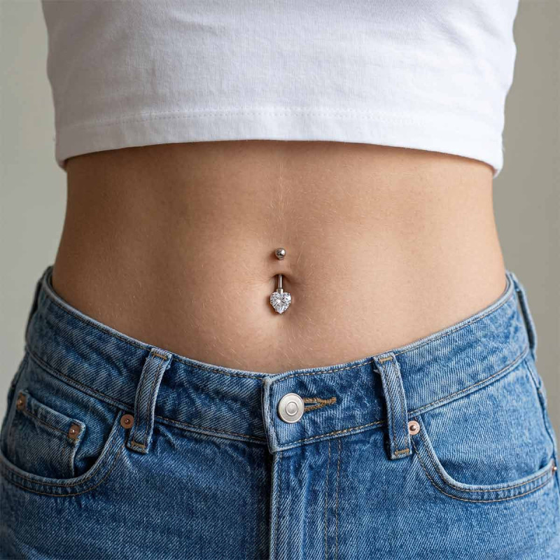 Piercing Nombril Coeur Ketia