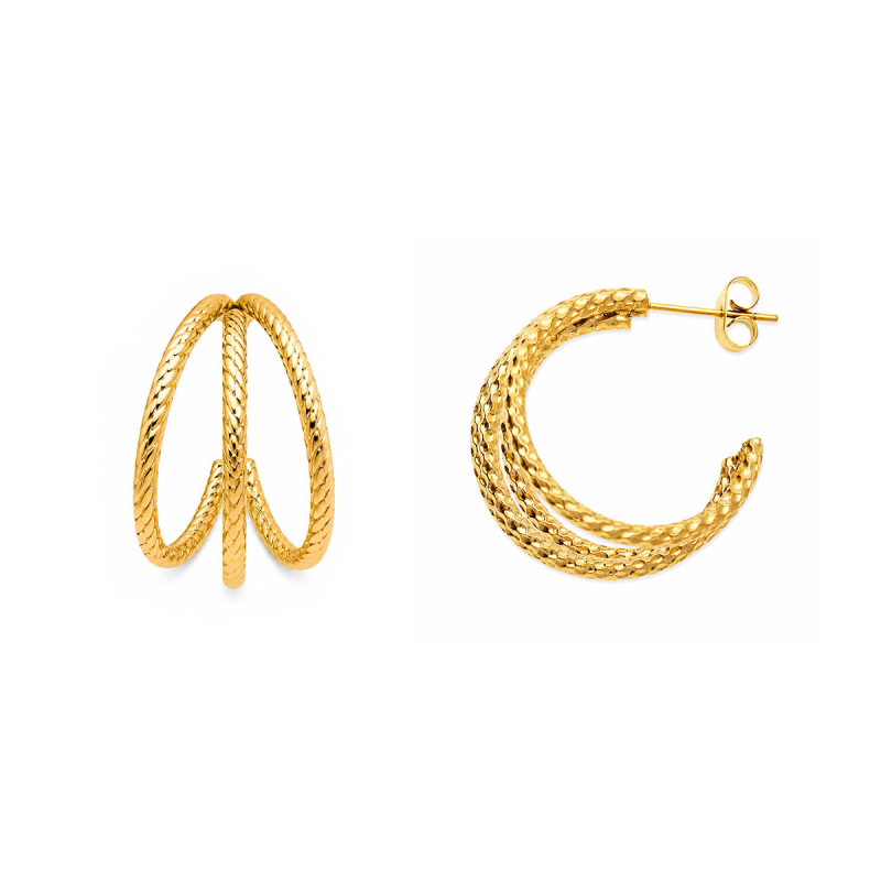 Boucles d'oreilles Acier Liorah