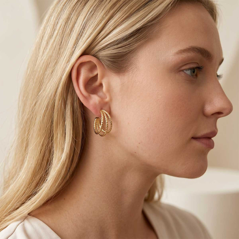Boucles d'oreilles Acier Liorah