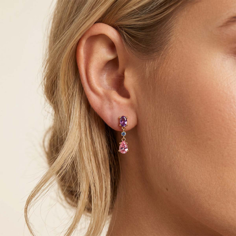 Boucles d'oreilles pendantes Armelle