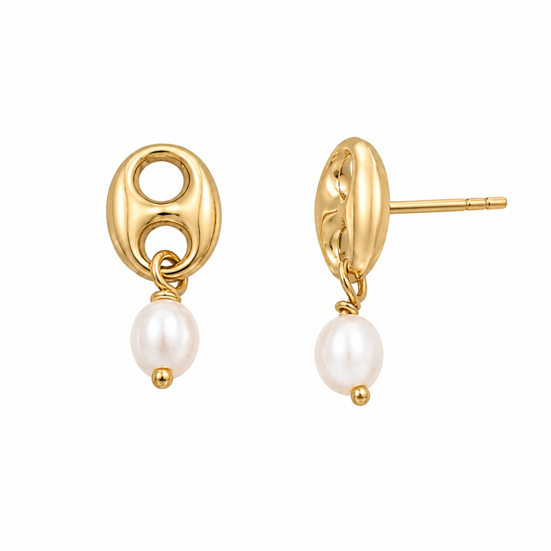 Boucles d'oreilles Grain de Café Valentina