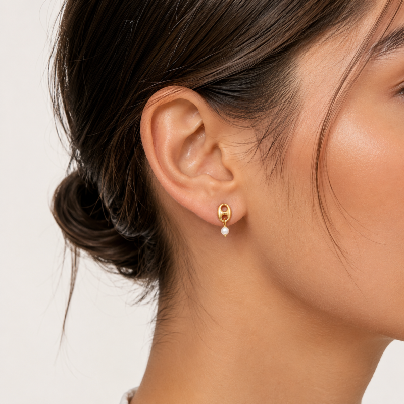 Boucles d'oreilles Grain de Café Valentina