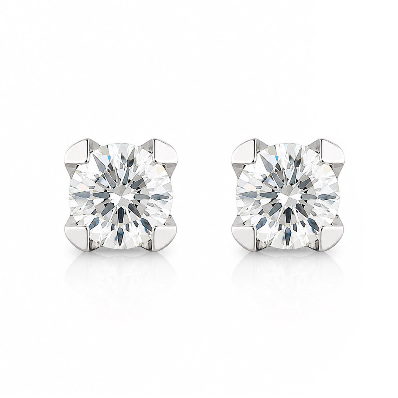 Boucles d'oreilles Solitaire Nourhene