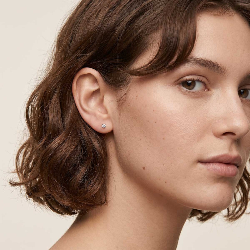 Boucles d'oreilles Solitaire Nourhene