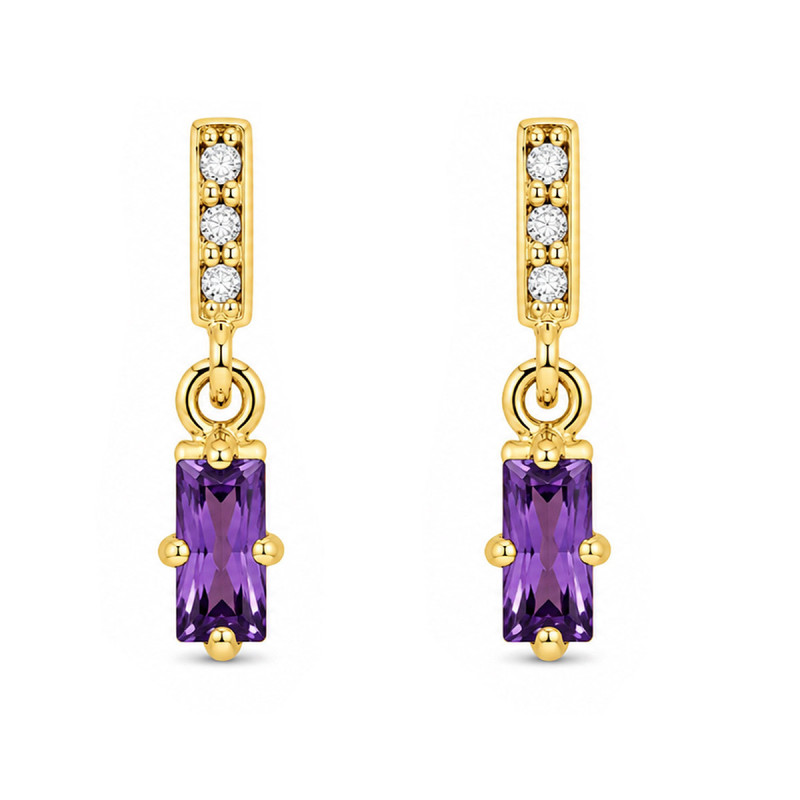 Boucles d'oreilles Améthyste Manon
