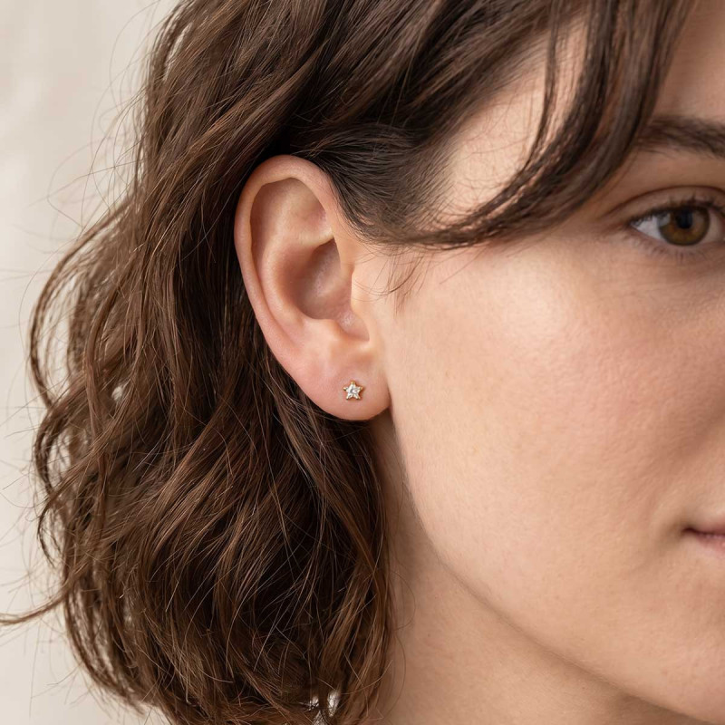 Puces d'oreilles Solitaire Miranda