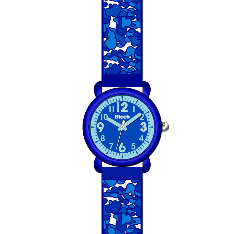 Montre Enfant Camouflage Bleu