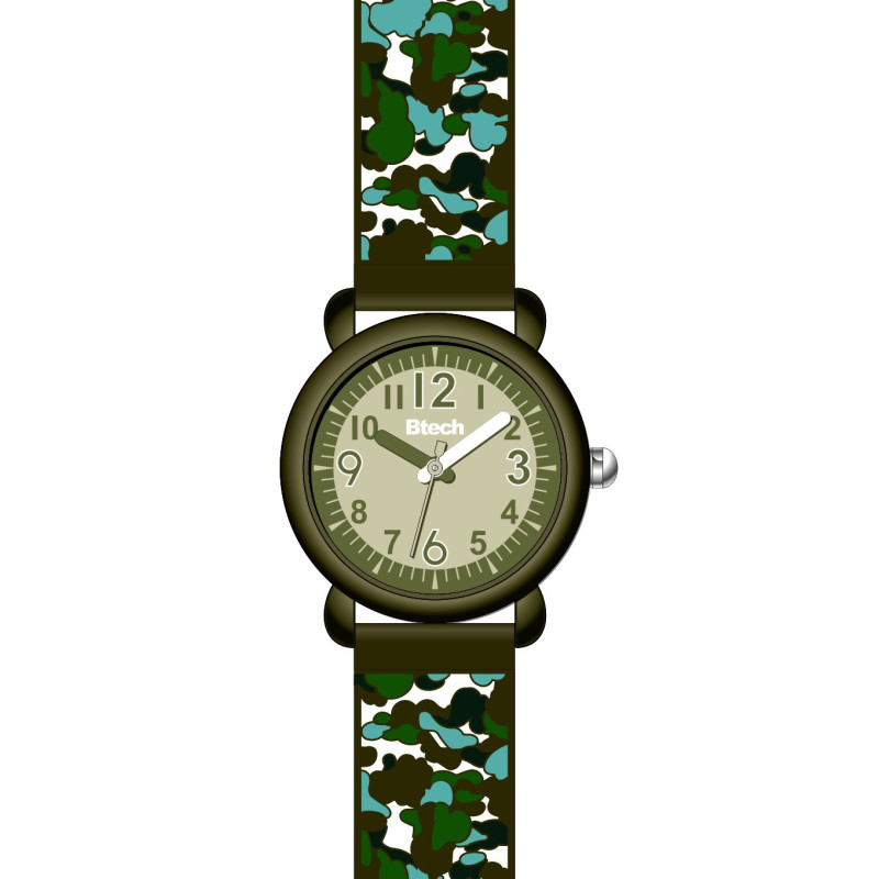 Montre Enfant Camouflage Vert