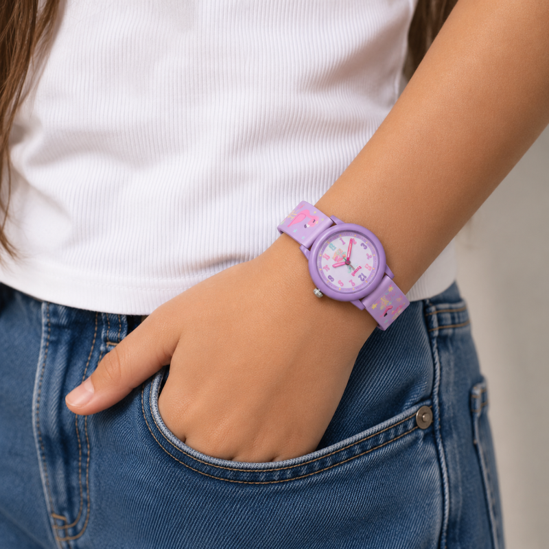 Montre Enfant Flamand Rose