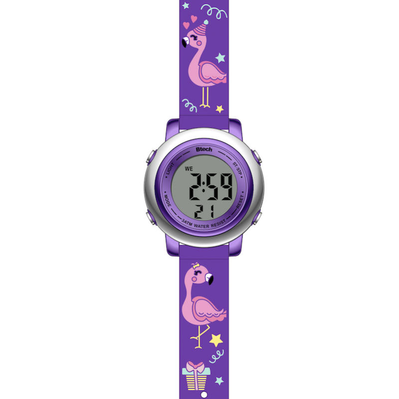 Montre Enfant Flamand Rose