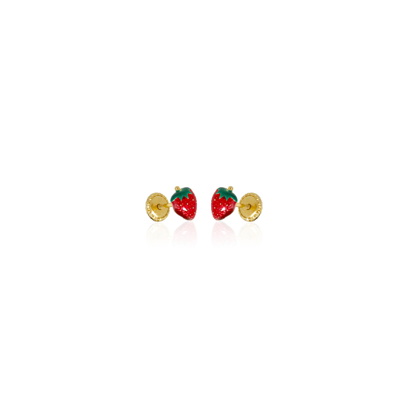 Puces d'oreilles Fraise Charlotte