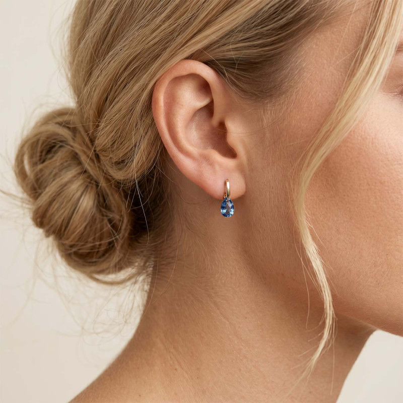 Boucles d'oreilles Pendantes Poire Célia