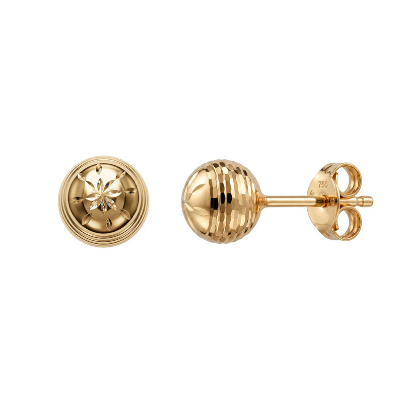 Boucles d'oreilles Boule Lapidé Ellya