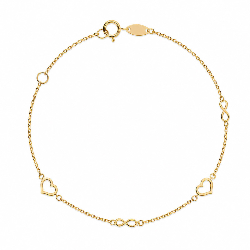 Bracelet Coeur Infini Cosmos