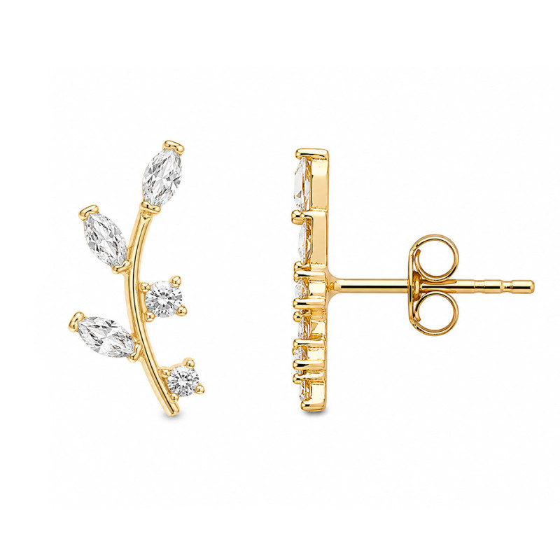 Boucles d'oreilles feuilles