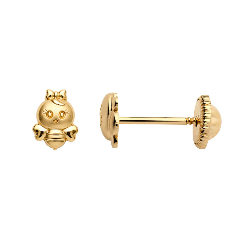 Boucles d'oreilles Abeille Aster