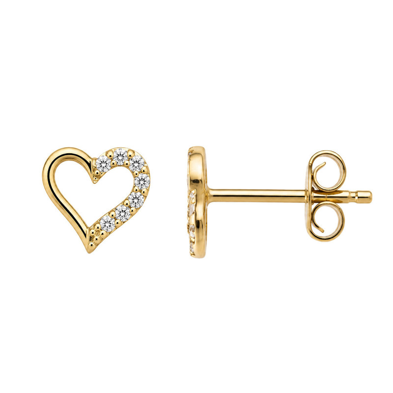 Boucles d'oreilles Coeur Ermelinda