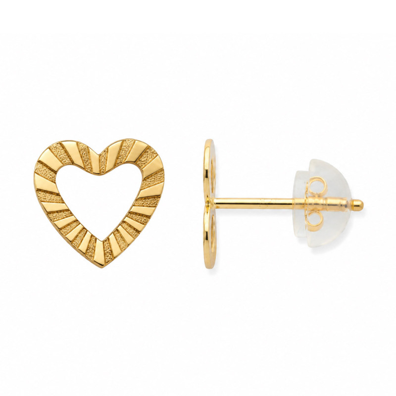 Boucles d'oreilles coeur Brenda
