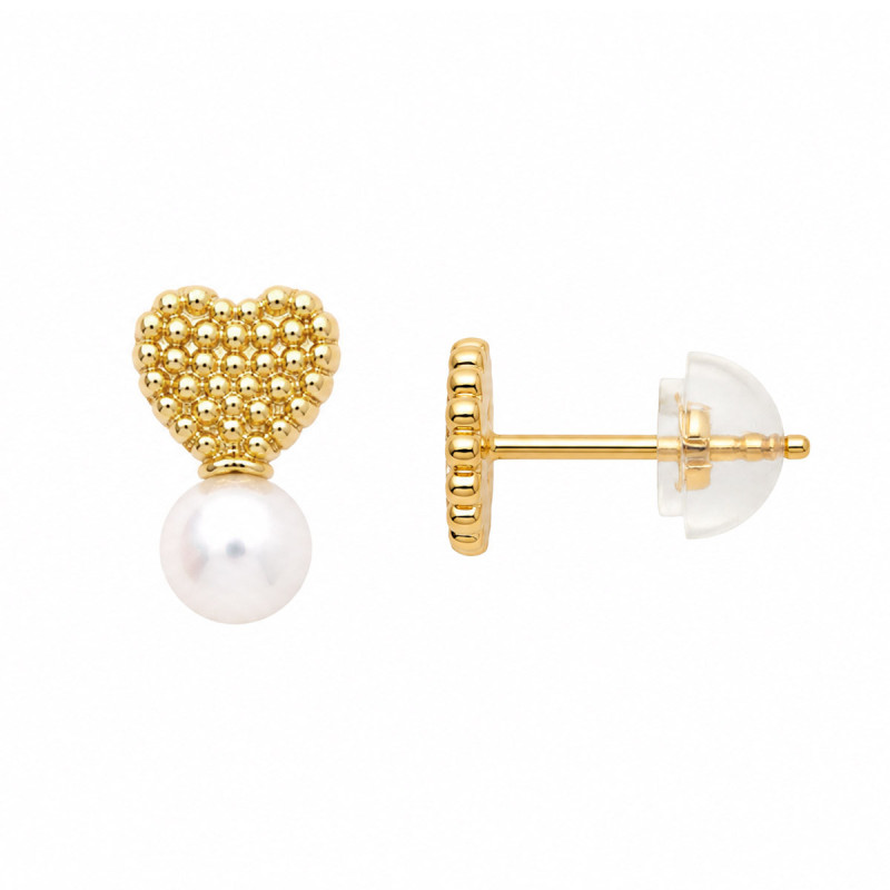 Boucles d'oreilles coeur Armanda