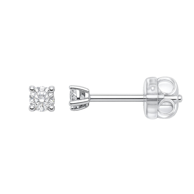 Puces d'oreilles solitaire Leonor