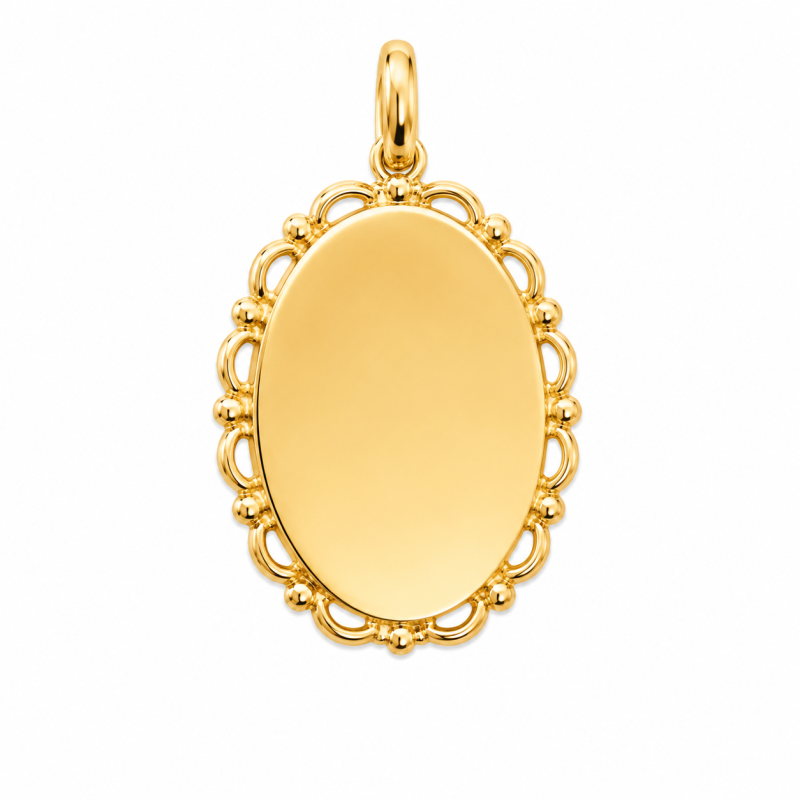 Pendentif Jeton ovale Parker