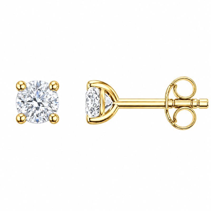 Puces d'oreilles Solitaire Capucine