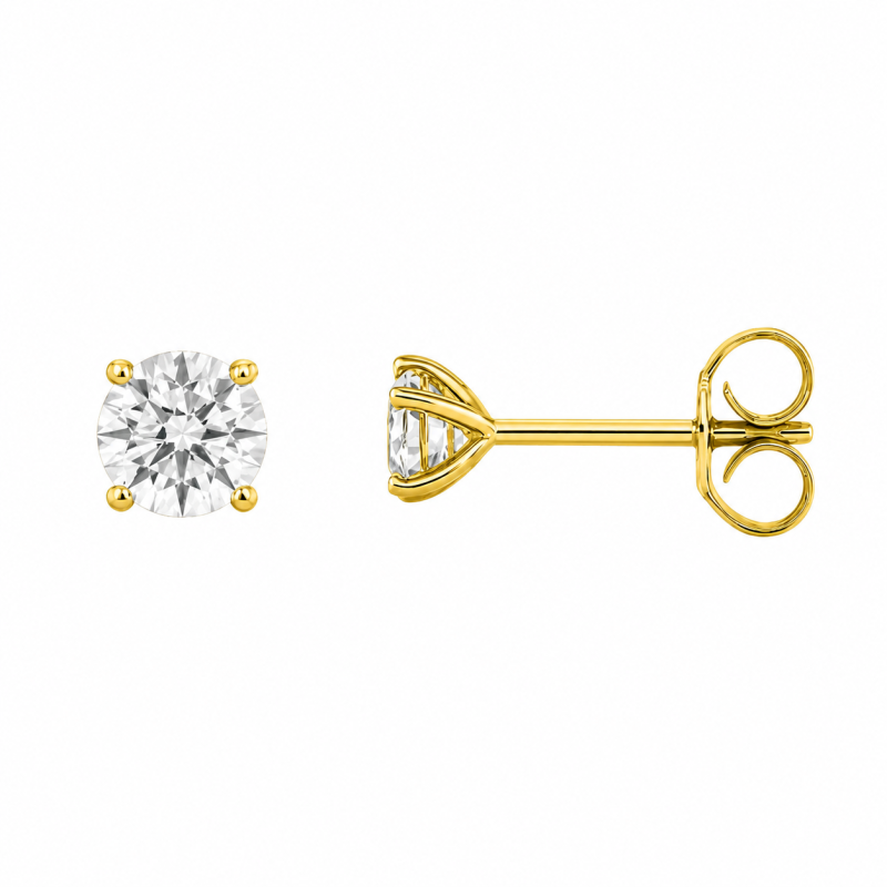 Puces d'oreilles Solitaire Capucine