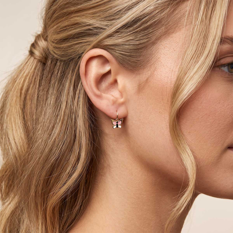 Boucles d'oreilles dormeuses Papillon Vitória