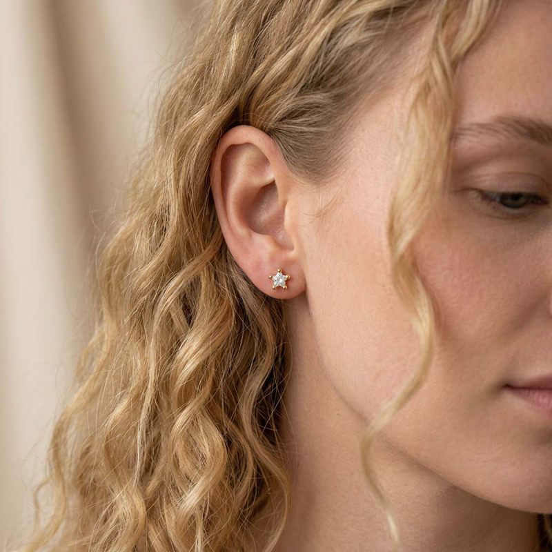 Puces d'oreilles solitaires Eduarda