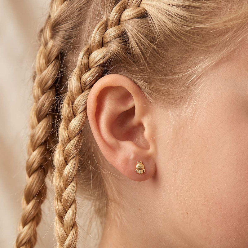 Boucles d'oreilles Abeille Aster