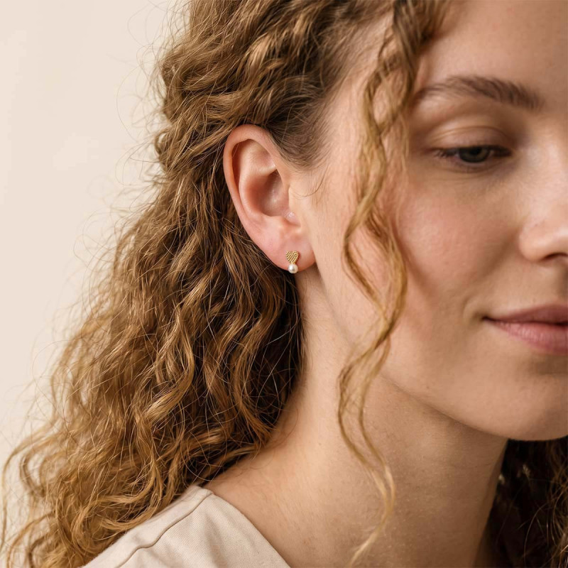 Boucles d'oreilles coeur Armanda