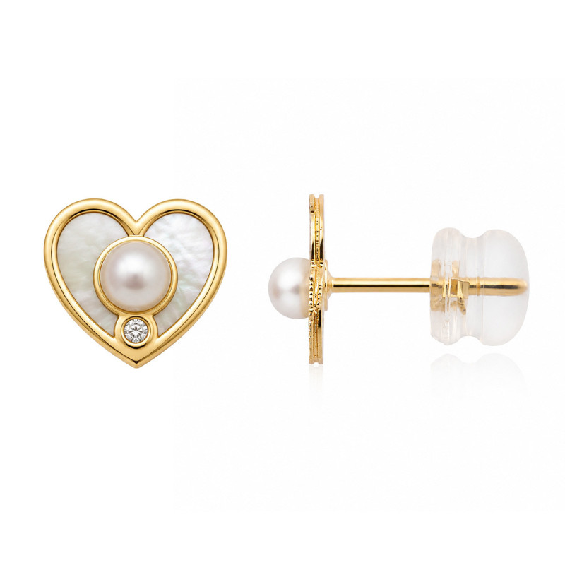Boucles d'oreilles Coeur Deolinda