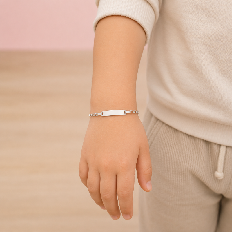 Gourmette Identité Enfant Céleste
