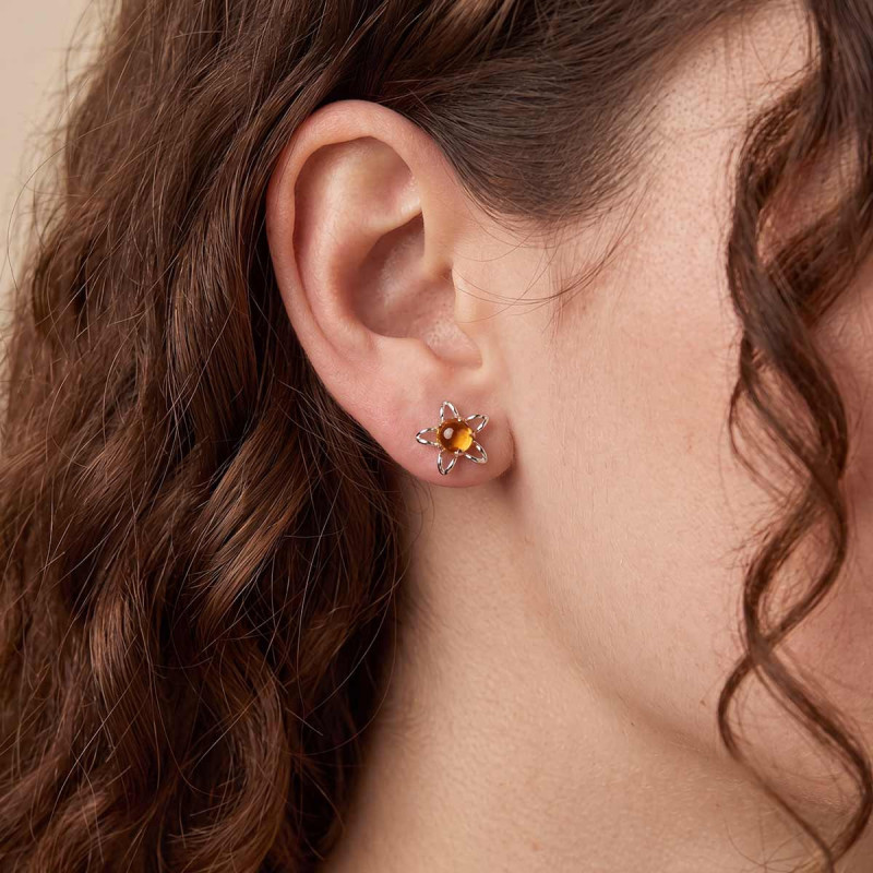 Boucles d'oreilles fleurinne