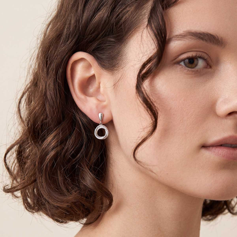Boucles d'oreilles Pendantes Rond Jacqueline