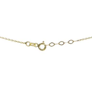 Collier Rond Or 375 Oxyde...
