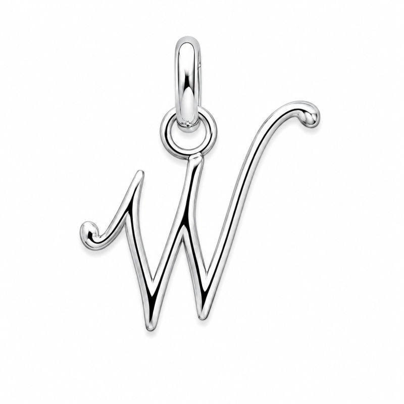 Pendentif Initiale W Luane