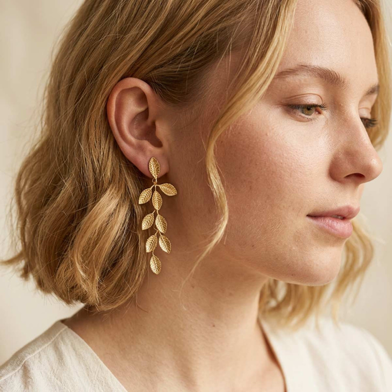 Boucles d'oreilles Feuilles