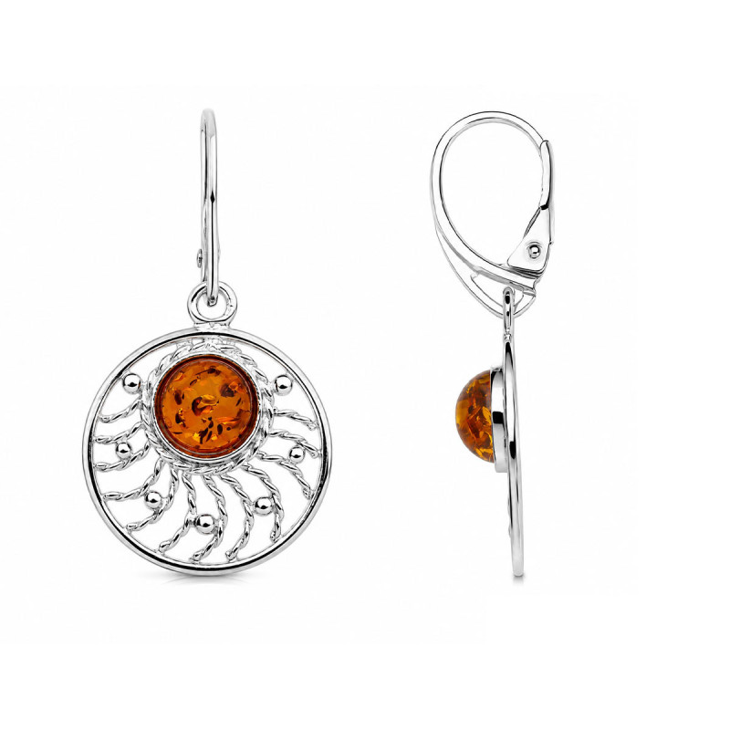 Boucles d'oreilles dormeuses soleil Odile