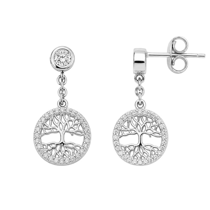 Boucles d'oreilles Pendantes Arbre de vie Avy