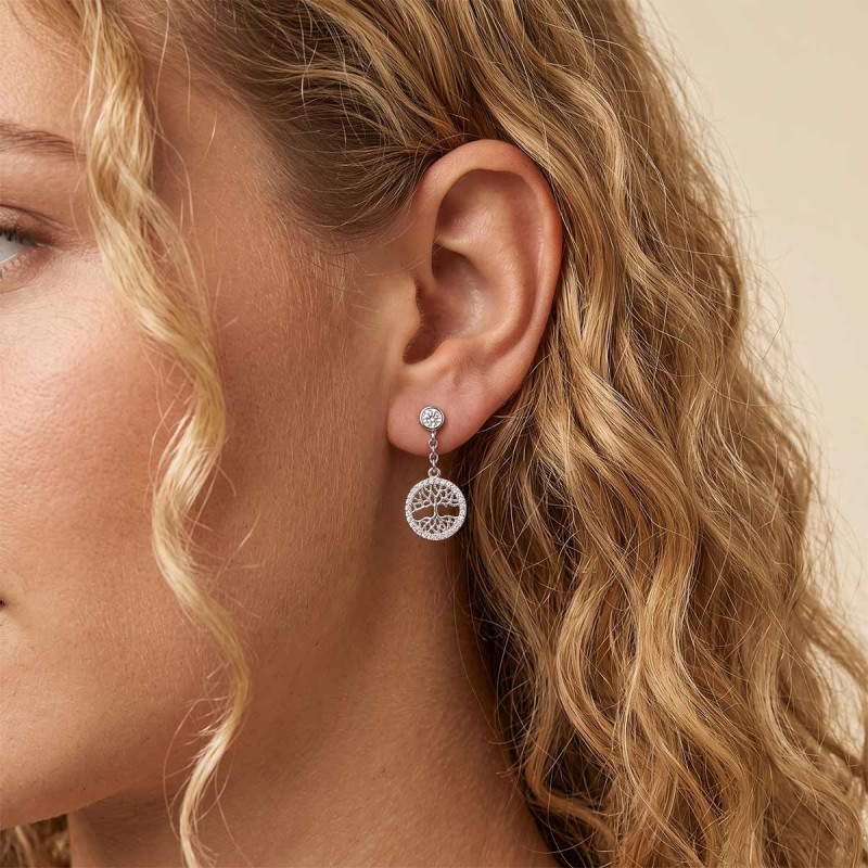 Boucles d'oreilles Pendantes Arbre de vie Avy
