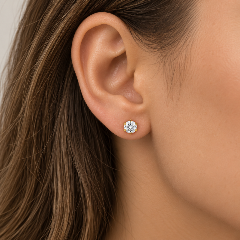 Boucles d'oreilles Solitaire Griselda