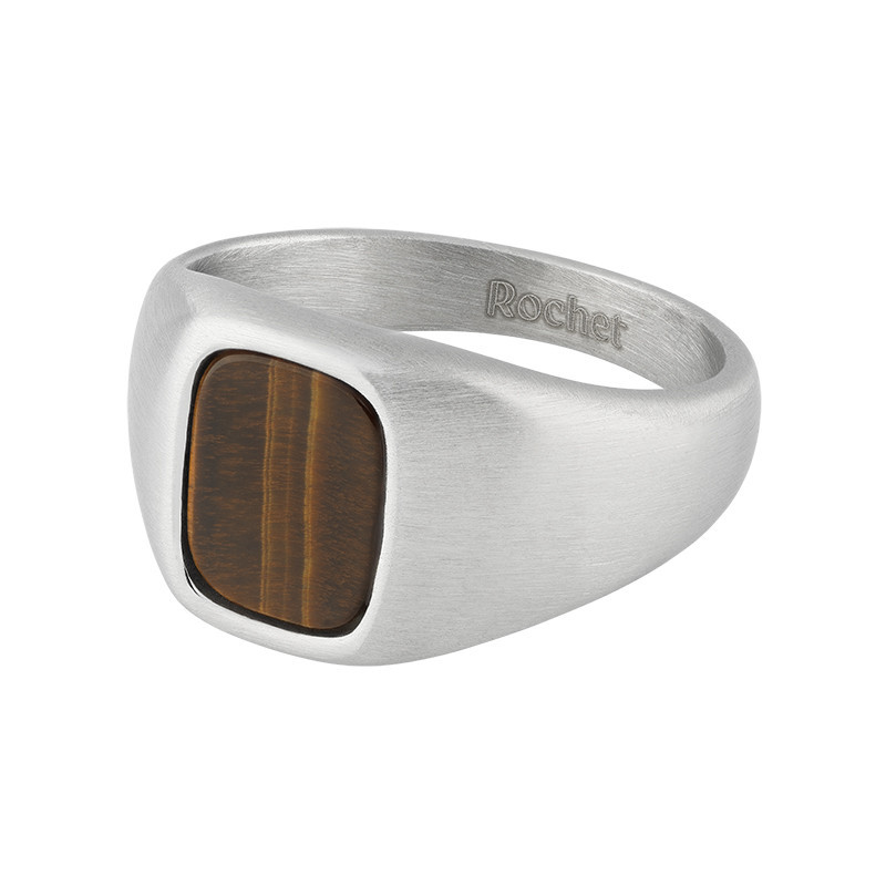 Chevalière Oeil de tigre Drakkar Rochet HA9803