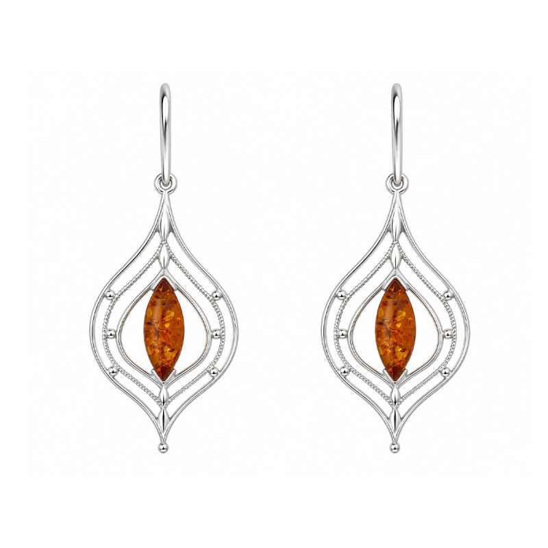 Boucles d'oreilles Ambre