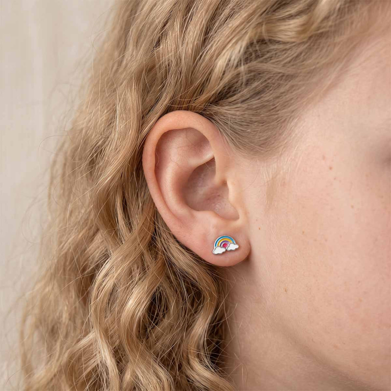 Boucles d'oreilles Arc en ciel