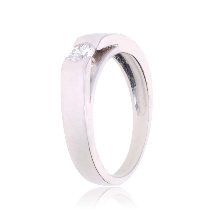 Bague Solitaire Or 750 Diamant 0.200ct