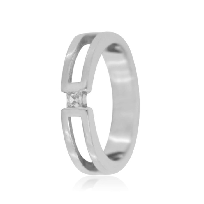 Bague Solitaire Or 750 Diamant 0.100ct