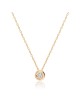 Collier Solitaire Or 375 Diamant 0.080ct