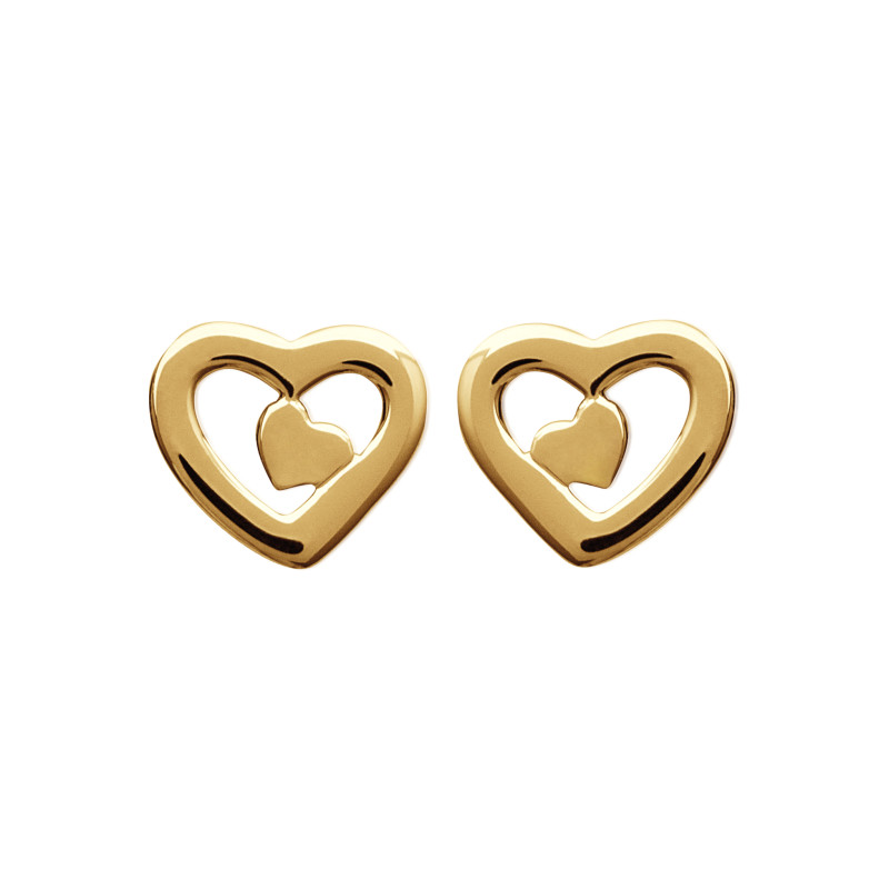 Boucles d'oreilles Coeur Gaëlicia