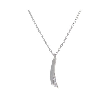 Collier Barre Argent Oxyde...